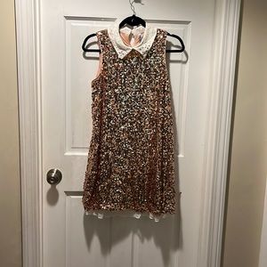 Sequin A-Line Girls Dress